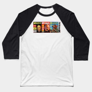 Classic Famous Monsters of Filmland Series 2 Baseball T-Shirt